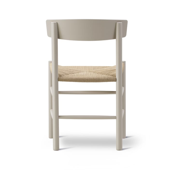 J39 stol - Pebble grey-flätad natur - Fredericia Furniture