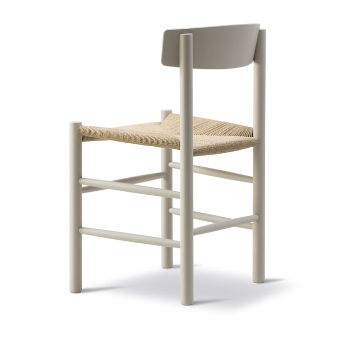 J39 stol, Pebble grey-flätad natur Fredericia Furniture