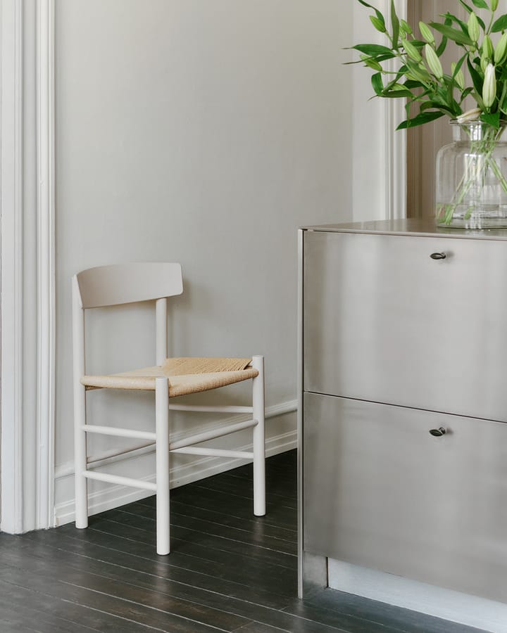 J39 stol - Pebble grey-flätad natur - Fredericia Furniture