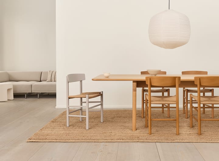 J39 stol, Pebble grey-flätad natur Fredericia Furniture