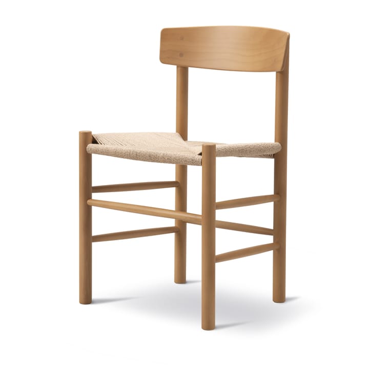 J39 stol, Vintage lacquered-flätad natur Fredericia Furniture