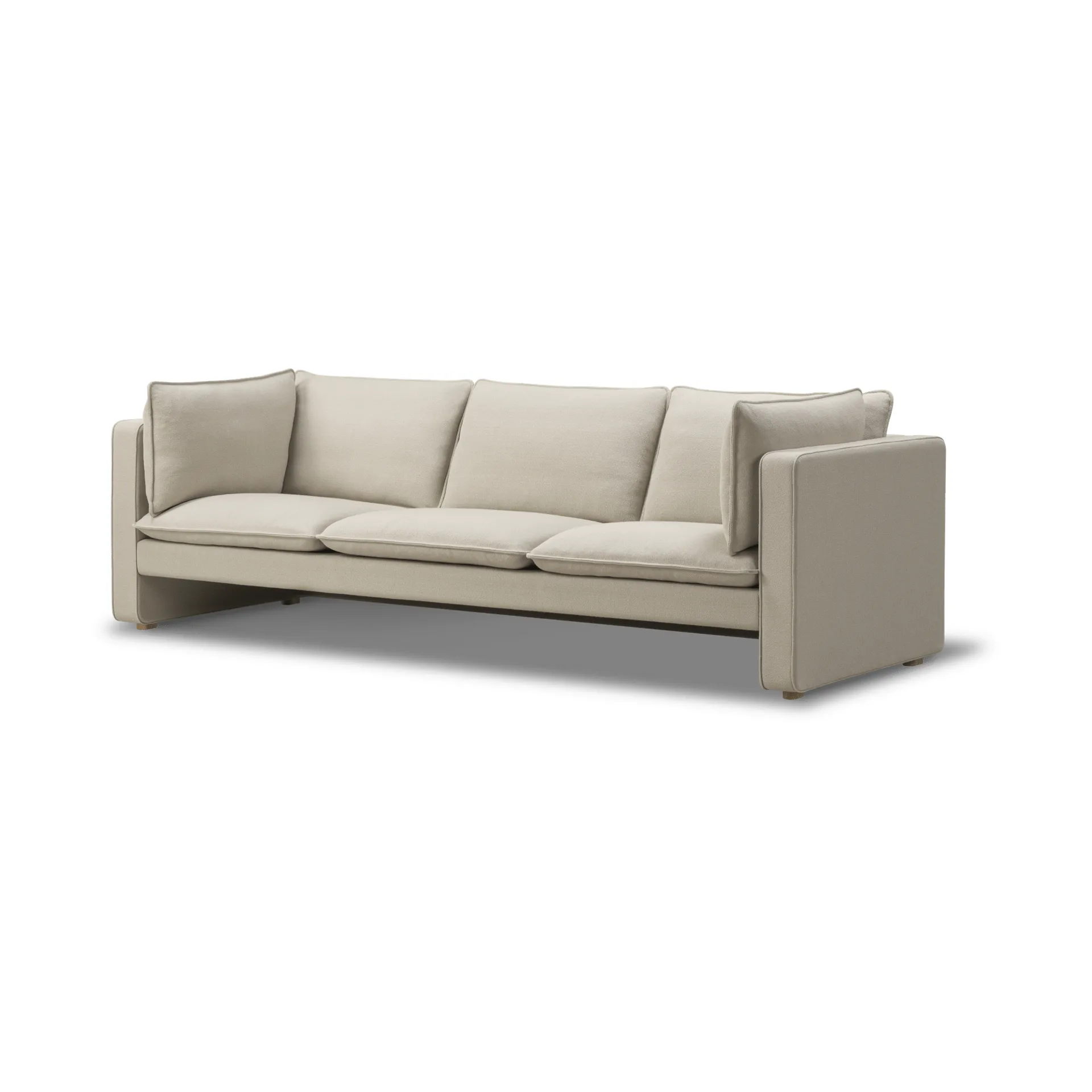 Jota soffa, Vidar 146-ljusoljad ek, 231 cm, 3-sits Fredericia Furniture