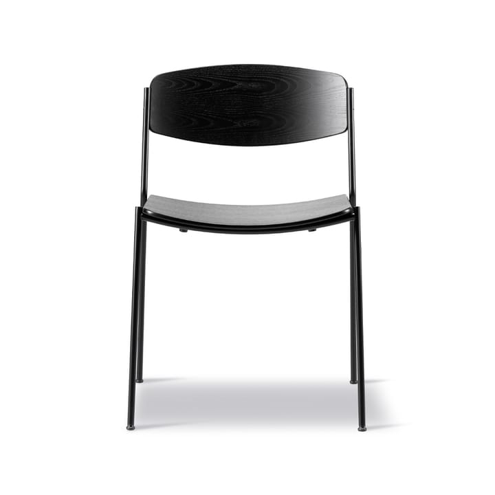 Lynderup 3080 stol - svart ask, svart stålstativ - Fredericia Furniture