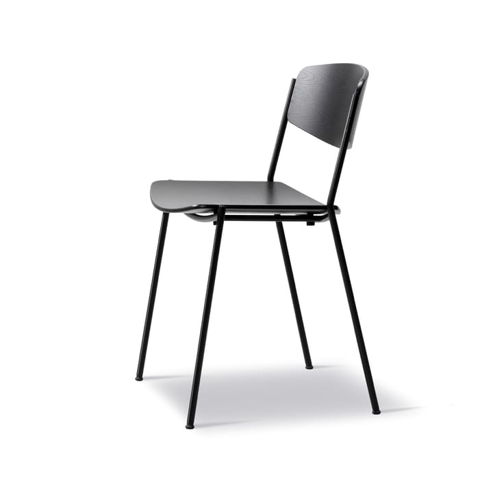 Lynderup 3080 stol - svart ask, svart stålstativ - Fredericia Furniture