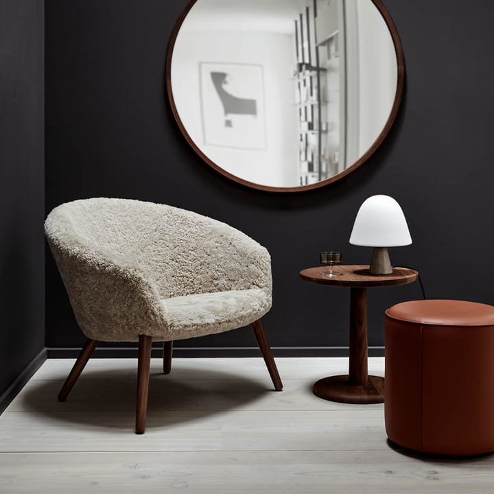Meadow bordslampa, opal, dark atlantico limestone Fredericia Furniture