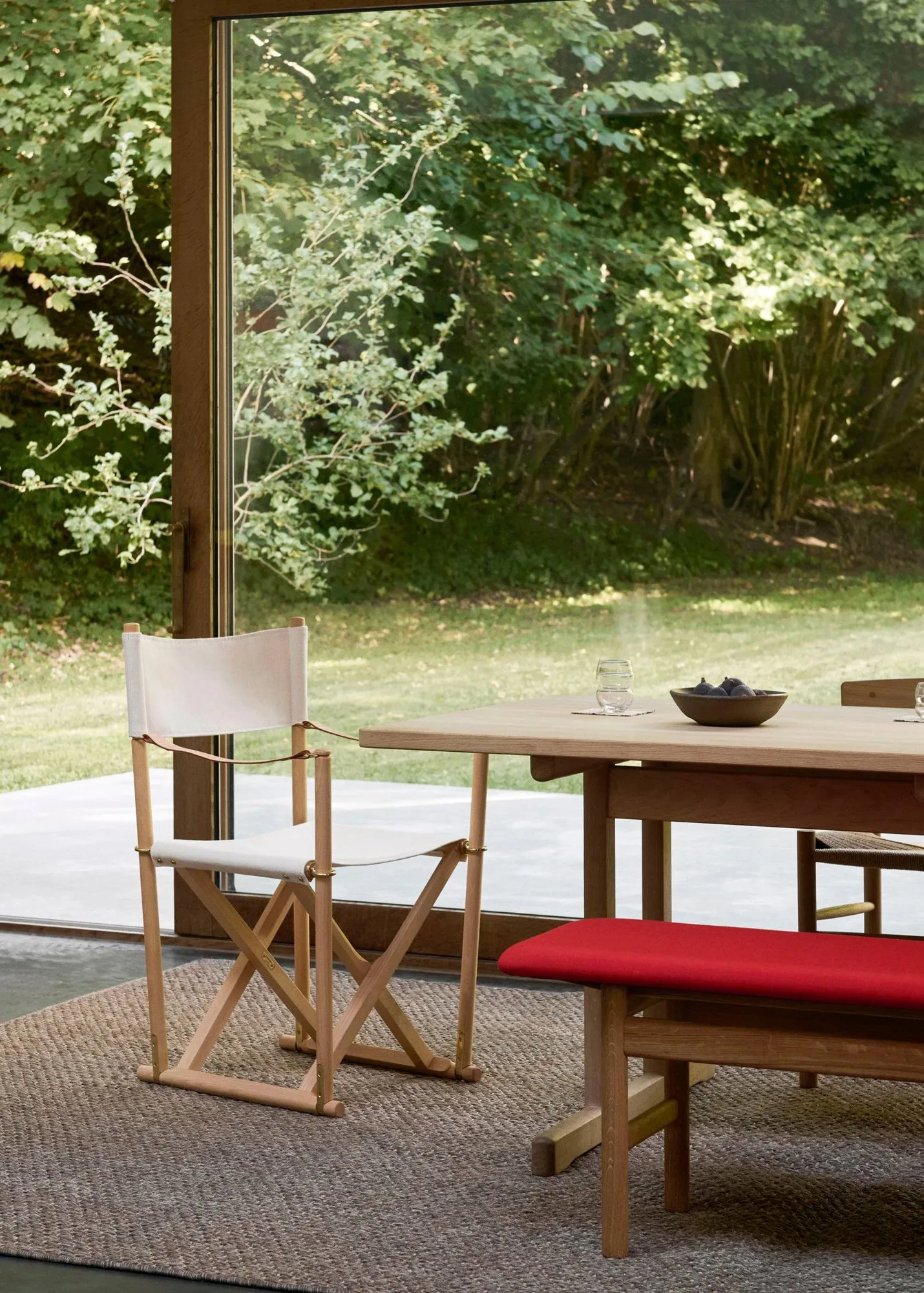 MK16 Folding Chair stol, Off white-oljad bok Fredericia Furniture
