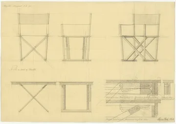 MK16 Folding Chair stol - Off white-oljad bok - Fredericia Furniture