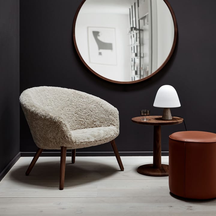 Mono sittpuff - Grand linen beige-Ø39 cm - Fredericia Furniture