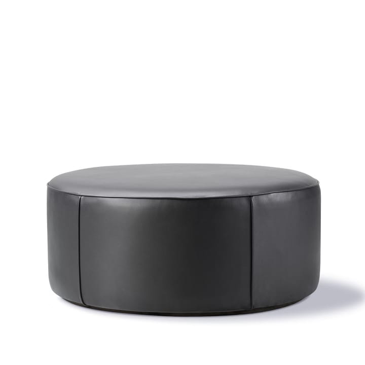 Mono sittpuff - Läder omni 301 black-Ø90 cm - Fredericia Furniture