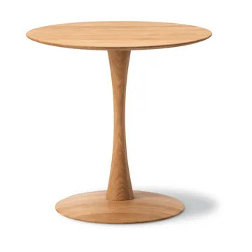 ND107 Trisse matbord - Oljad ek, Ø75x73 cm - Fredericia Furniture