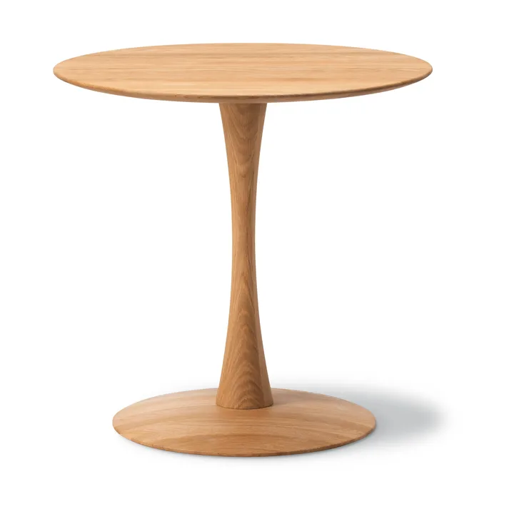 ND107 Trisse matbord - Oljad ek, Ø75x73 cm - Fredericia Furniture