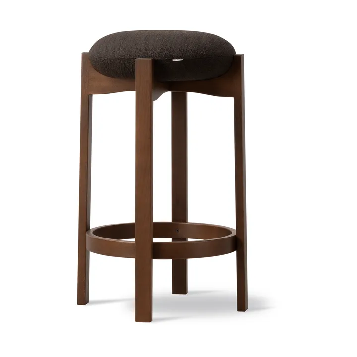 Pioneer pall hög - Odino RC41 dark brown-mörklackerad bok - Fredericia Furniture