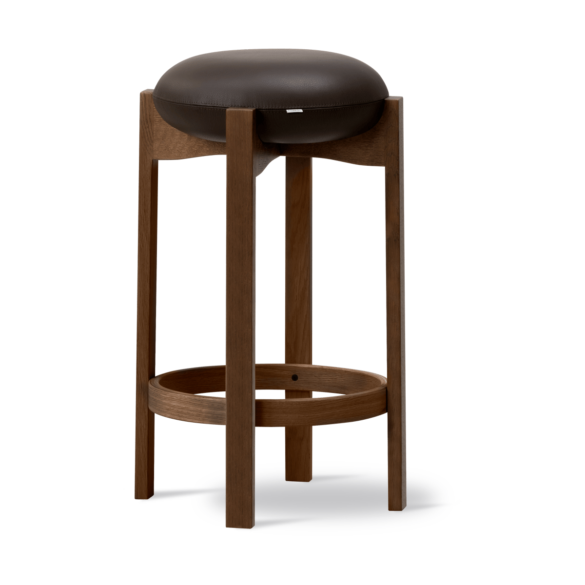 Fredericia Furniture Pioneer pall hög Primo 86-1, rökbets. lackad ek