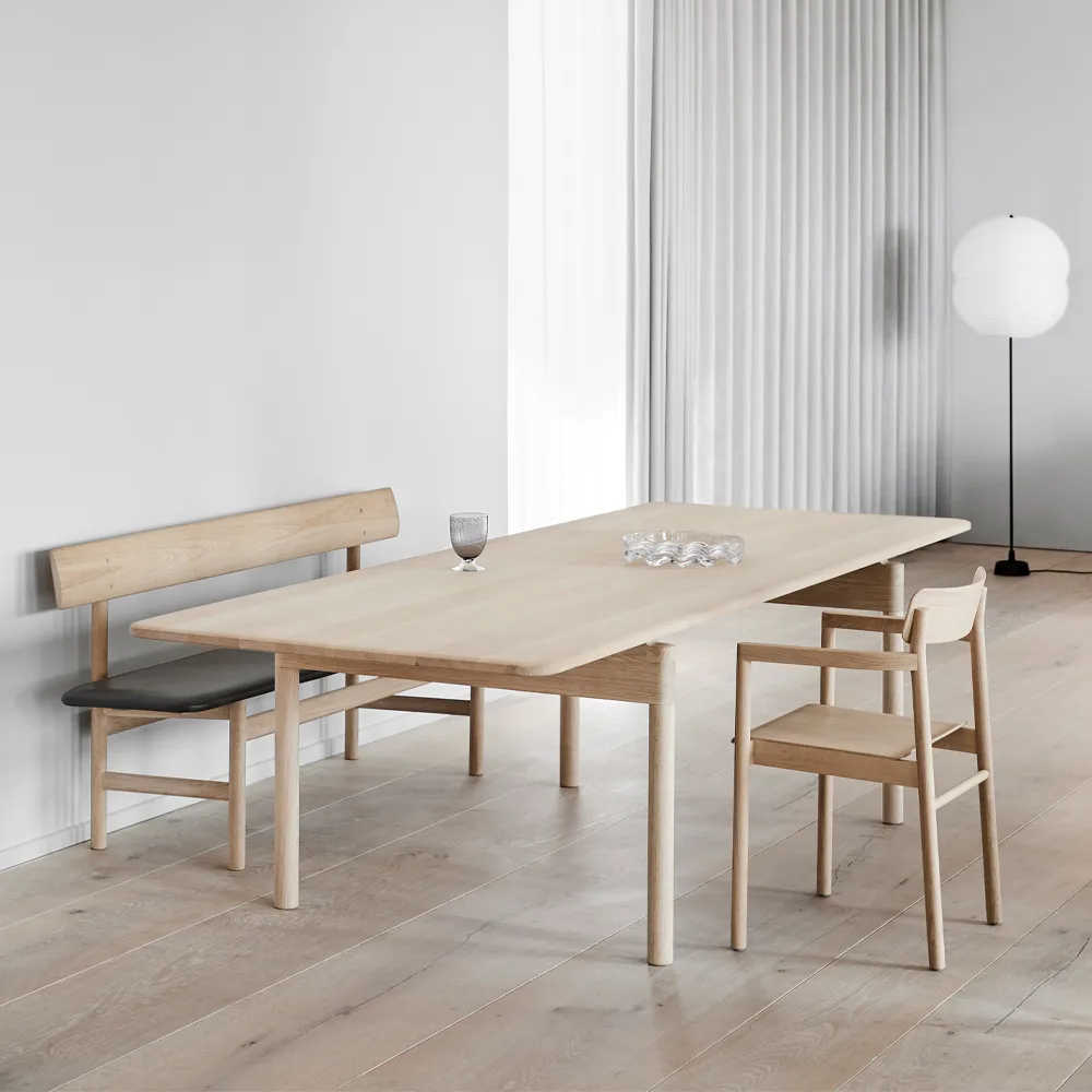 Post 6442 matbord, Såpad ek, 100x320 cm Fredericia Furniture