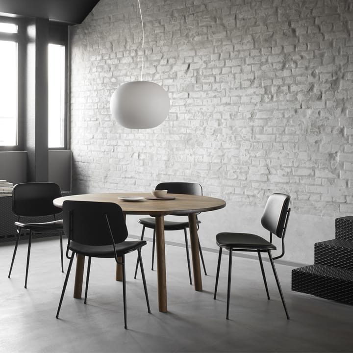 Søborg 3062 Metal stol helklädd - Läder omni 301 svart-svart - Fredericia Furniture