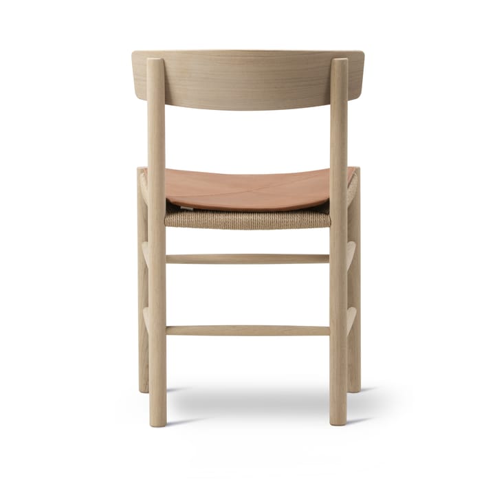 Sittdyna i läder till J39 stol, Leather Elegance walnut Fredericia Furniture