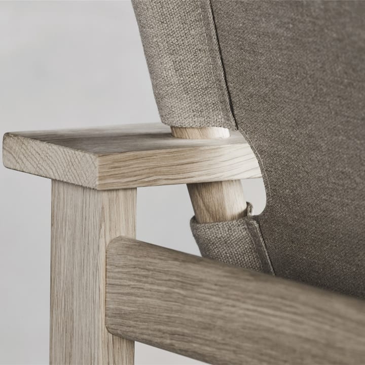 The Canvas Chair fåtölj - canvas natur-ljusoljat ekstativ-inkl canvas dyna - Fredericia Furniture