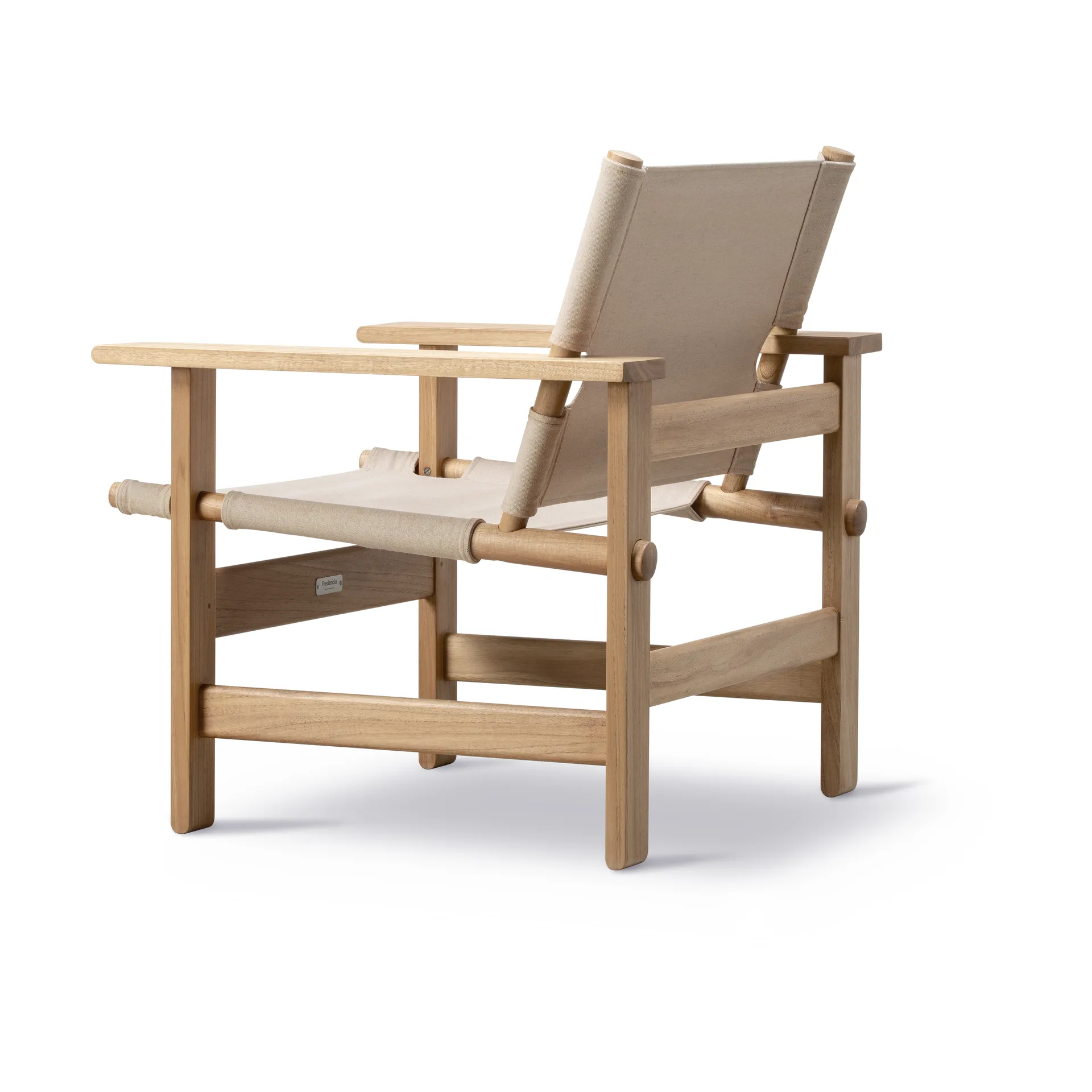 The Canvas Chair outdoor fåtölj, Teak-performance canvas Fredericia Furniture