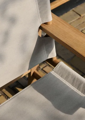 The Canvas Chair outdoor fåtölj - Teak-performance canvas - Fredericia Furniture