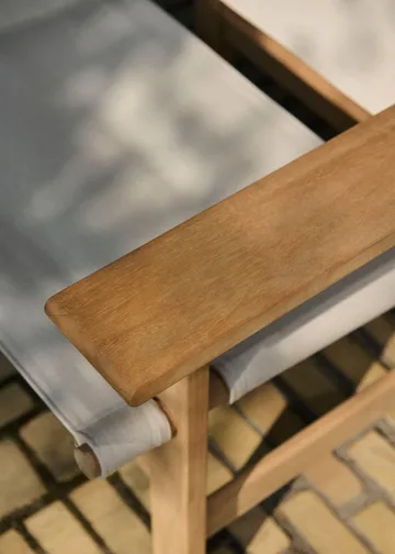 The Canvas Chair outdoor fåtölj - Teak-performance canvas - Fredericia Furniture