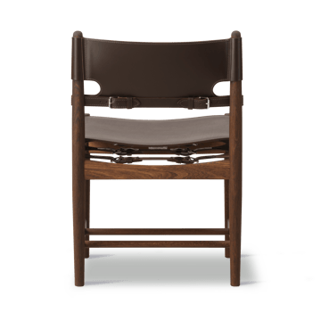 The Spanish Dining Chair - Läder mörkbrun, rökt ek - Fredericia Furniture