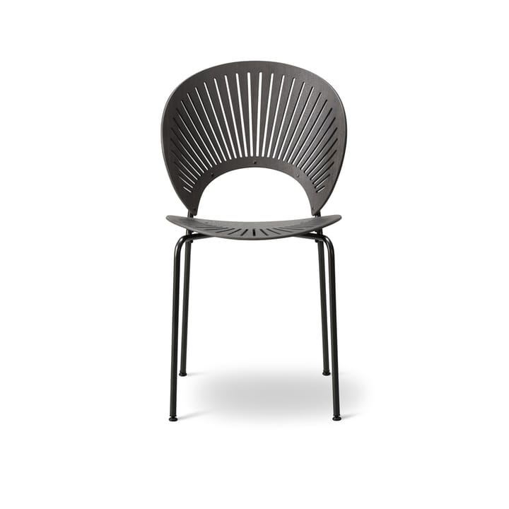 Trinidad 3398 stol - ek, grå bets, lackat stativ flint  - Fredericia Furniture