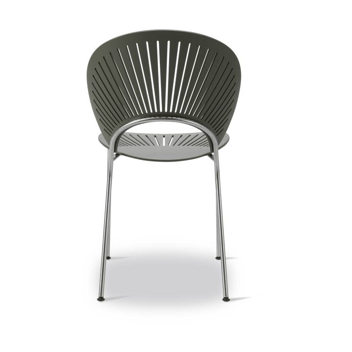 Trinidad 3398 stol, Khaki green-krom Fredericia Furniture