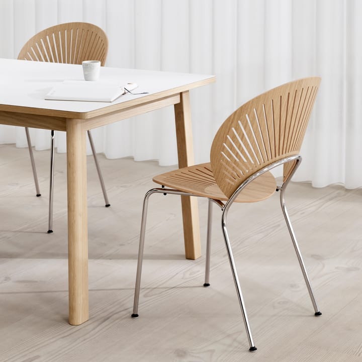 Trinidad 3398 stol, Klarlackad ek-flint Fredericia Furniture