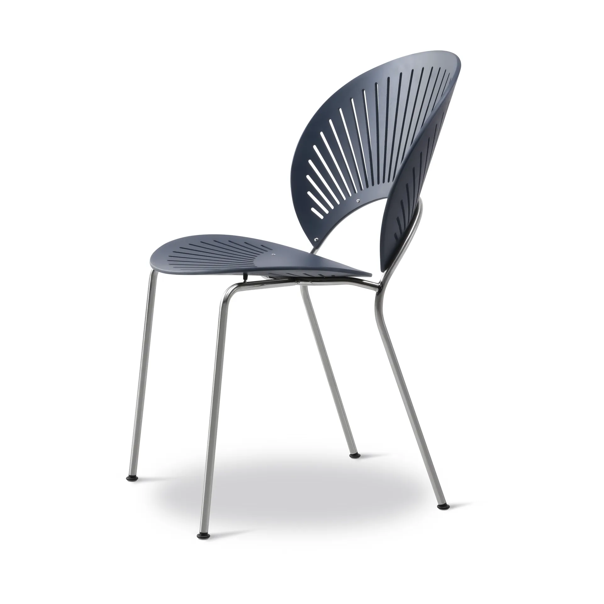 Trinidad 3398 stol, Nordic blue-krom Fredericia Furniture