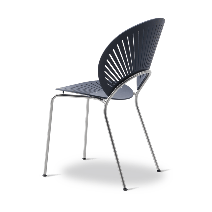 Trinidad 3398 stol, Nordic blue-krom Fredericia Furniture