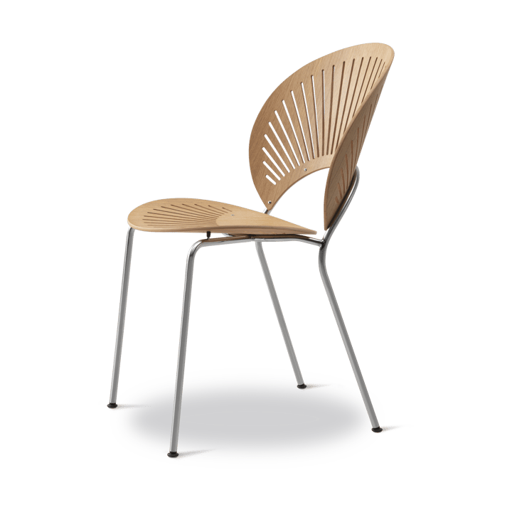 Trinidad 3398 stol, Oljad ek-rostfritt borstat Fredericia Furniture