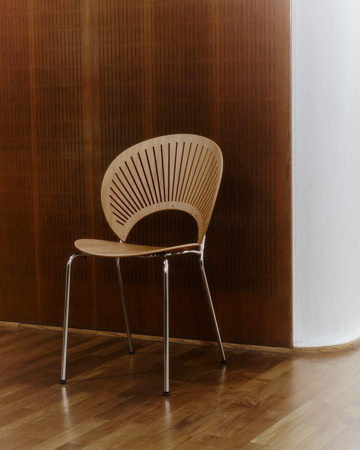Trinidad 3398 stol, Oljad ek-rostfritt borstat Fredericia Furniture