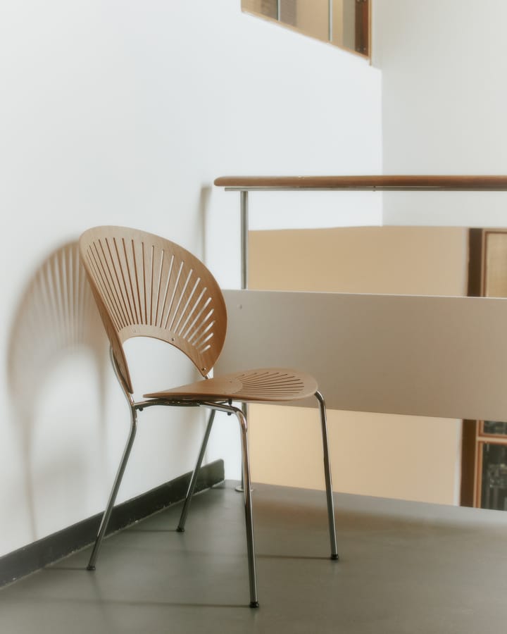 Trinidad 3398 stol, Oljad ek-rostfritt borstat Fredericia Furniture