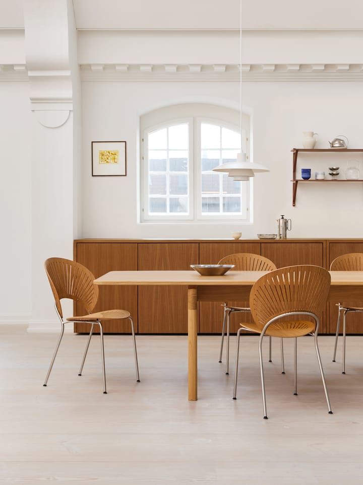 Trinidad 3398 stol, Oljad ek-rostfritt borstat Fredericia Furniture