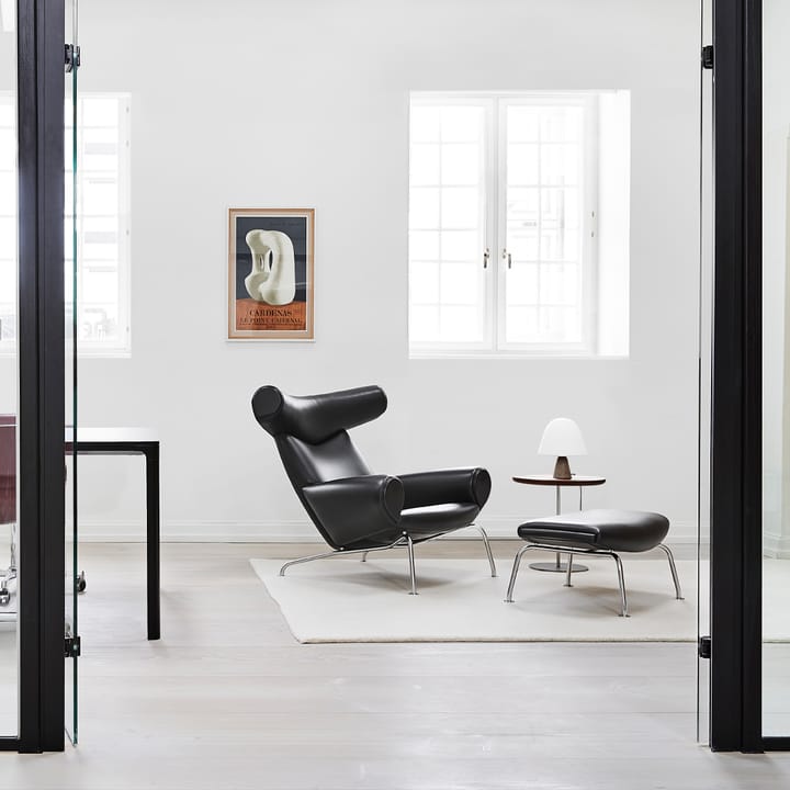 Wegner Ox fåtölj, Läder max 95-krom Fredericia Furniture