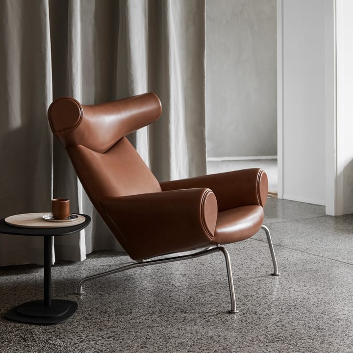 Wegner Ox fåtölj, Läder max 95-krom Fredericia Furniture