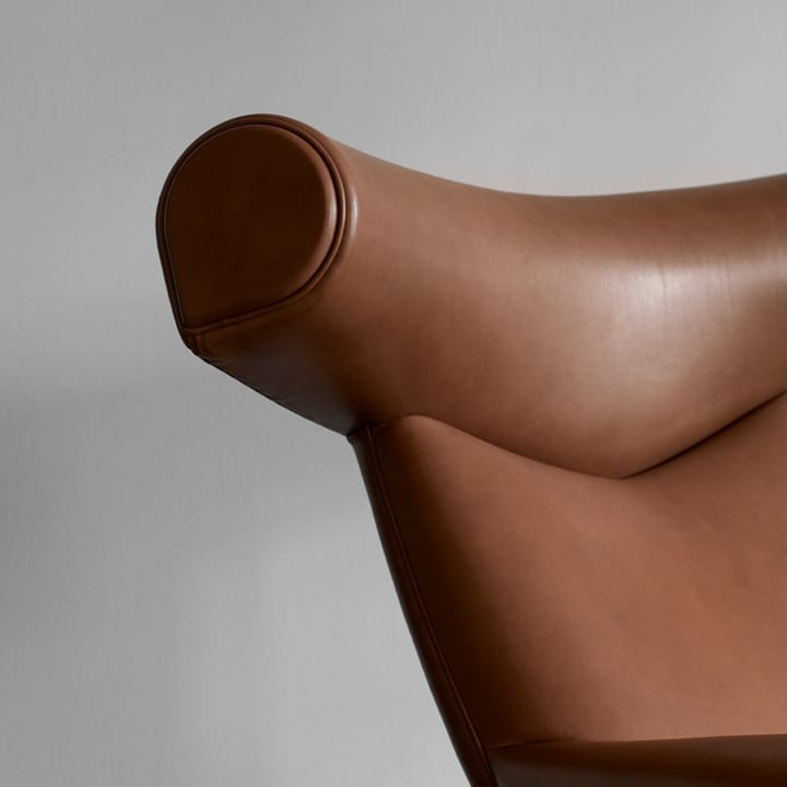 Wegner Ox fåtölj, Läder max 95-krom Fredericia Furniture
