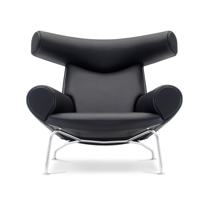 Wegner Ox fåtölj - Läder max 98-krom - Fredericia Furniture