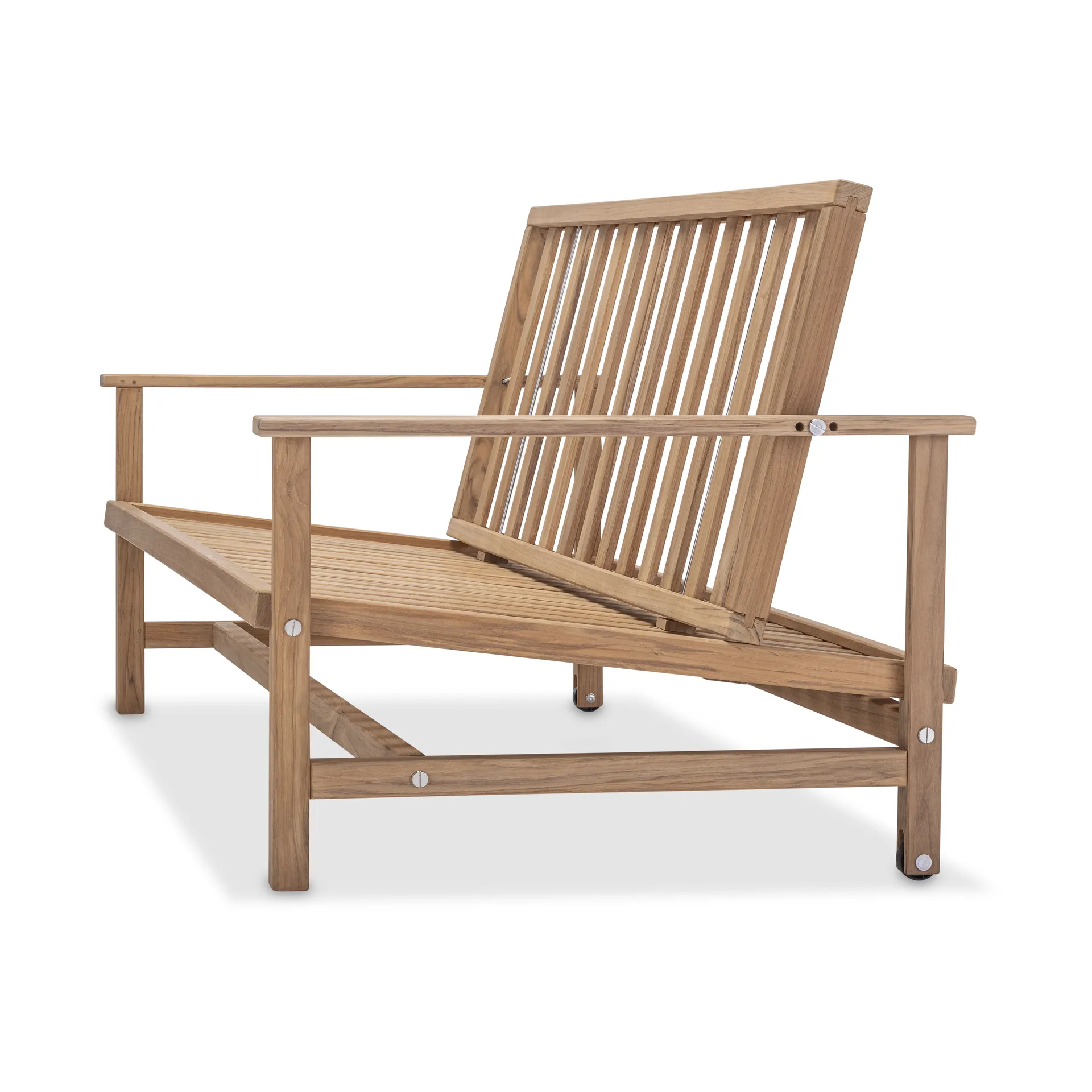 09 soffa, Teak, 3-sits Fri Form