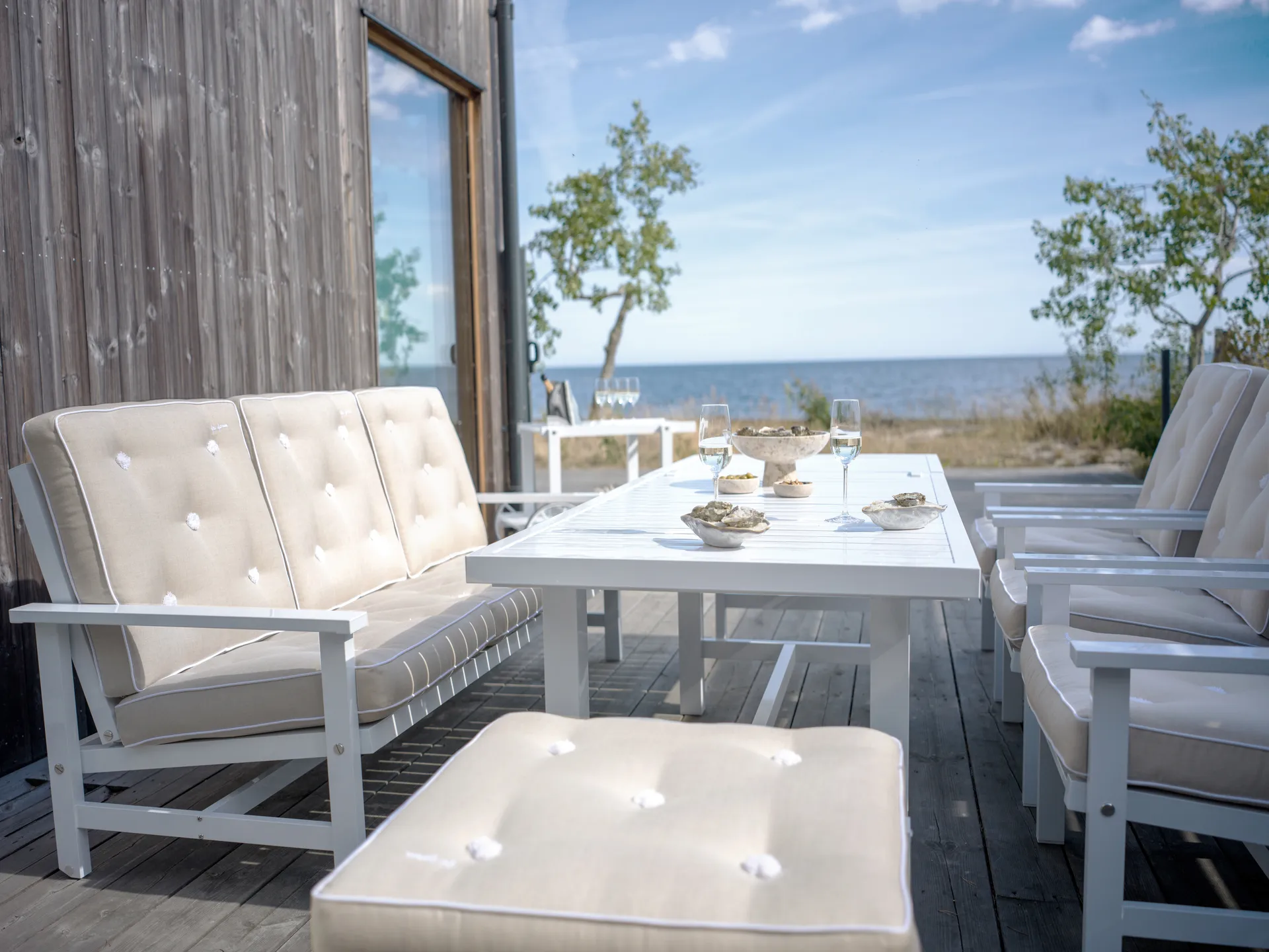 09 soffa, White, 3-sits Fri Form