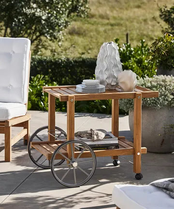 14 serveringsvagn - Teak - Fri Form