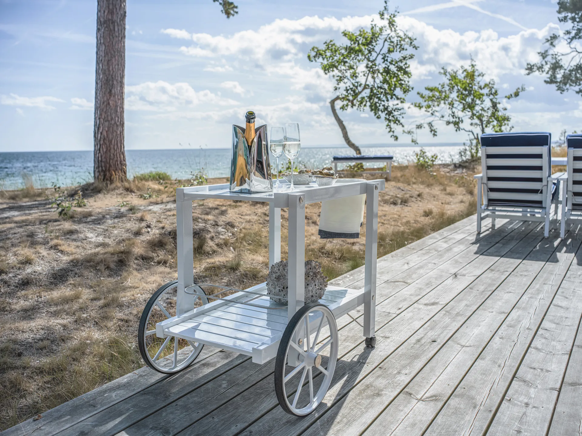 14 serveringsvagn, White Fri Form