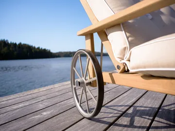 31 liggvagn - Teak, 78x171 cm - Fri Form