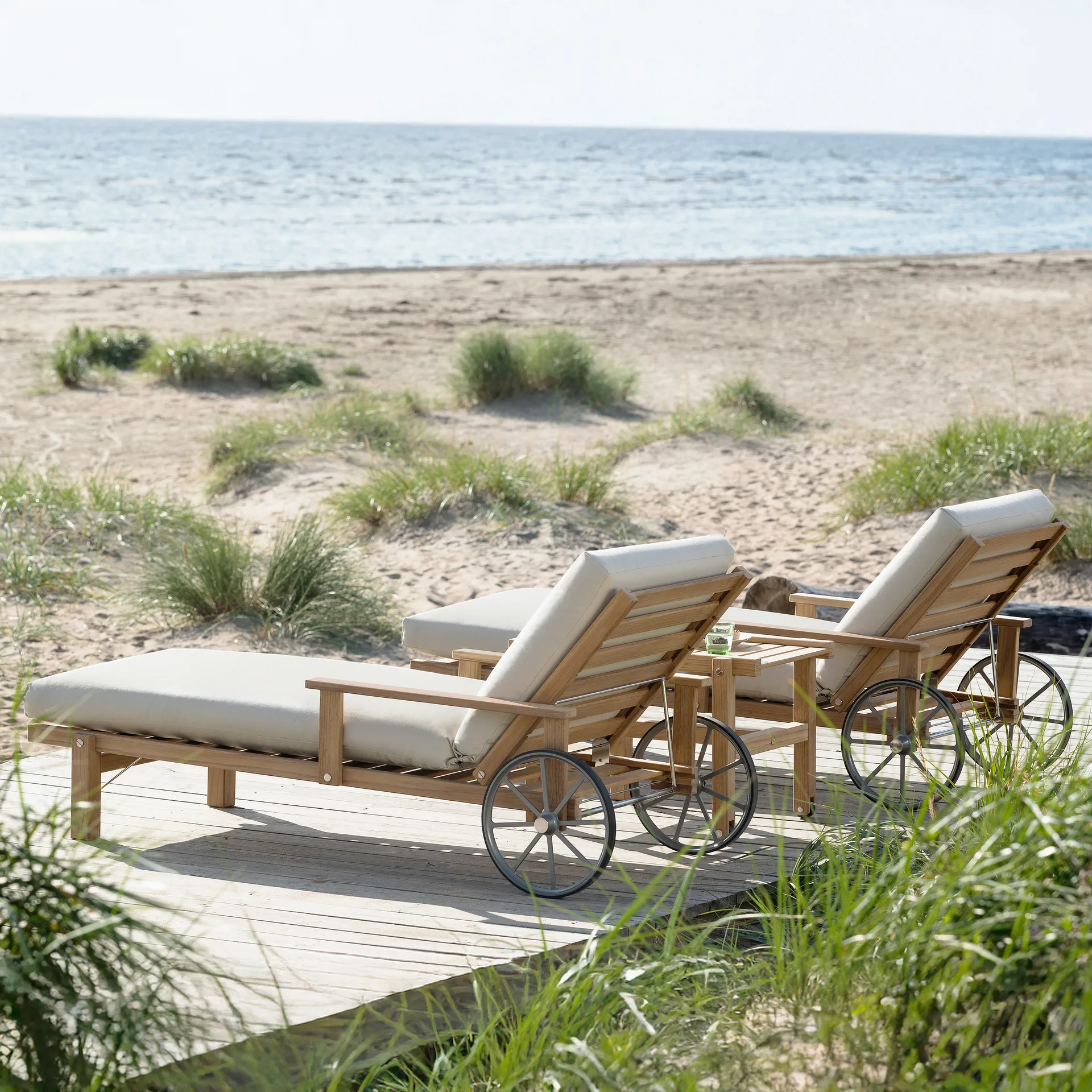 31 liggvagn, Teak, 78x171 cm Fri Form