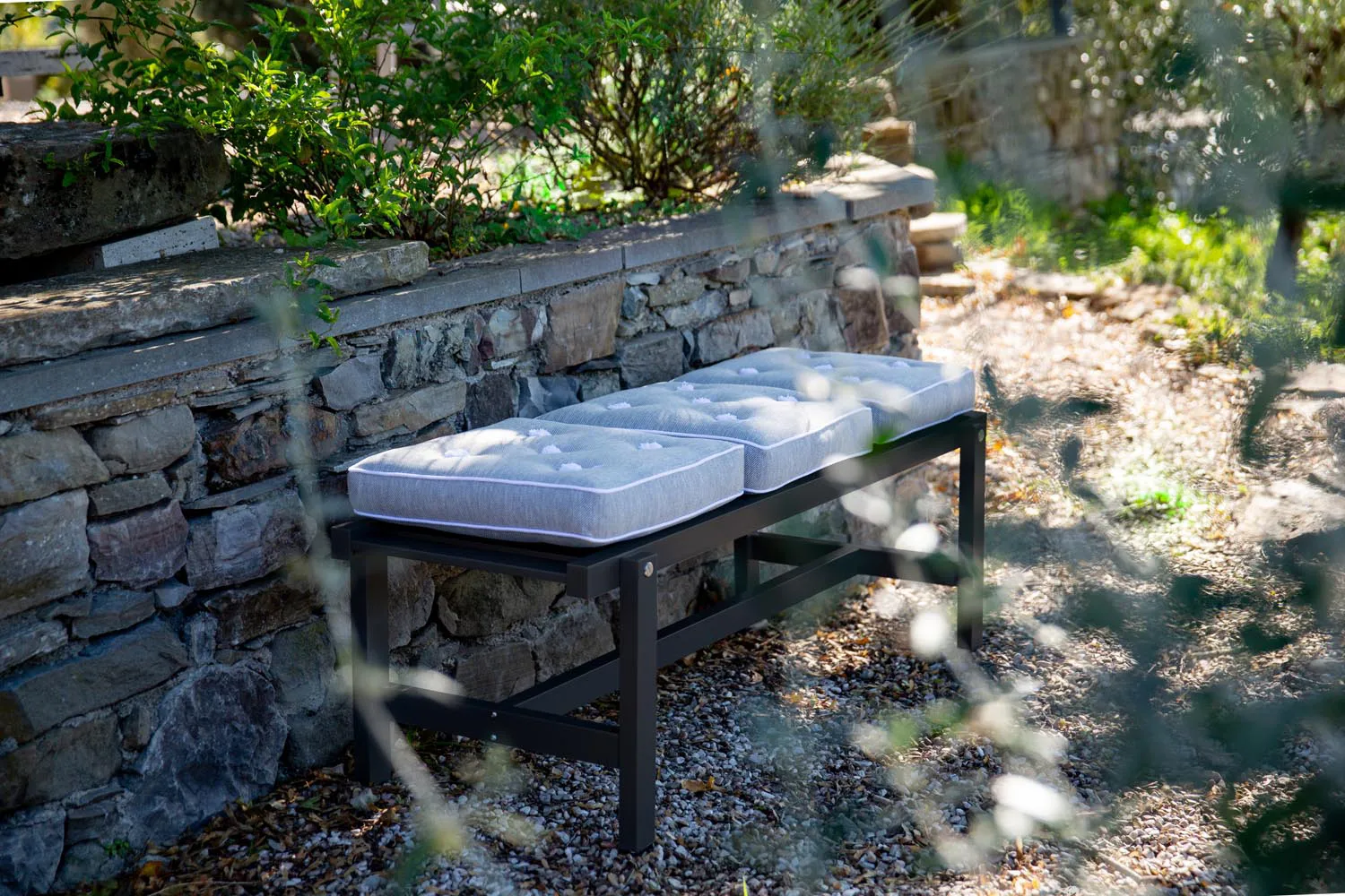 45 bänk, Black, 135 cm Fri Form