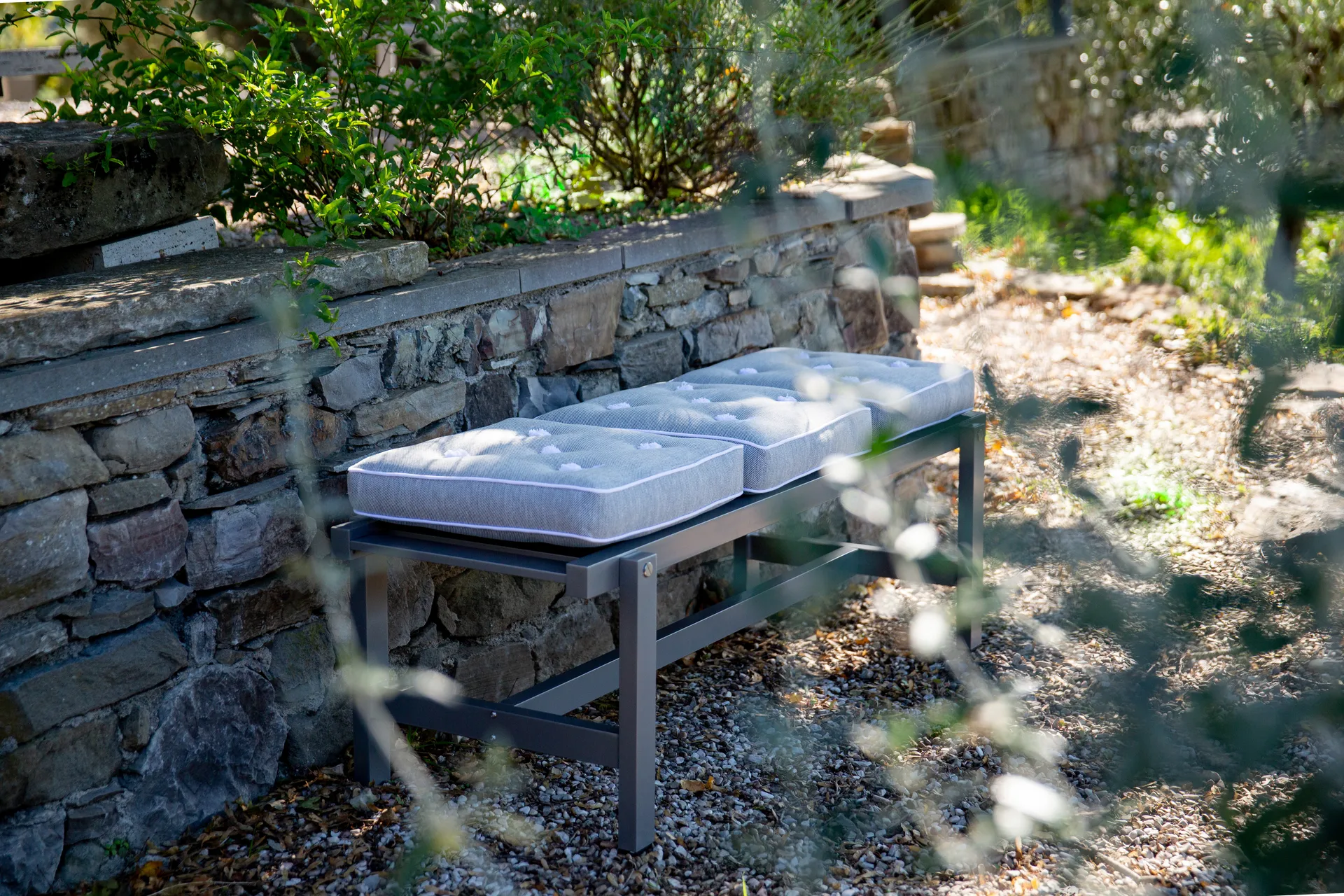 45 bänk, Grey, 135 cm Fri Form