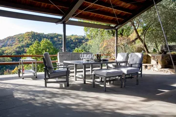 62 bord - Grey, 142x80x65,5 cm - Fri Form