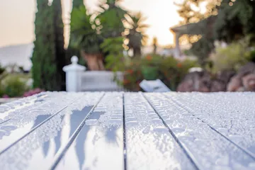 65 bord - White, 124x133x66 cm - Fri Form