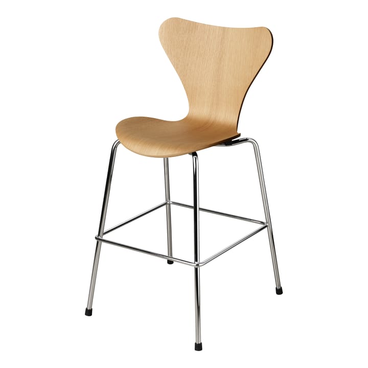 3177 Sjuan Junior stol krom - Lacquered oak veneer - Fritz Hansen