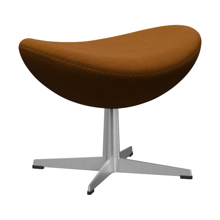 Ägget 3127 fotpall - Canvas 2 Dark Beige 0424 -steel - Fritz Hansen